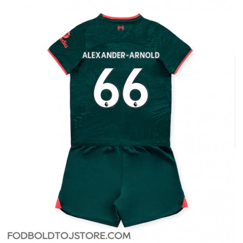 Liverpool Alexander-Arnold #66 Tredje sæt Børn 2022-23 Kortærmet (+ Korte bukser)
